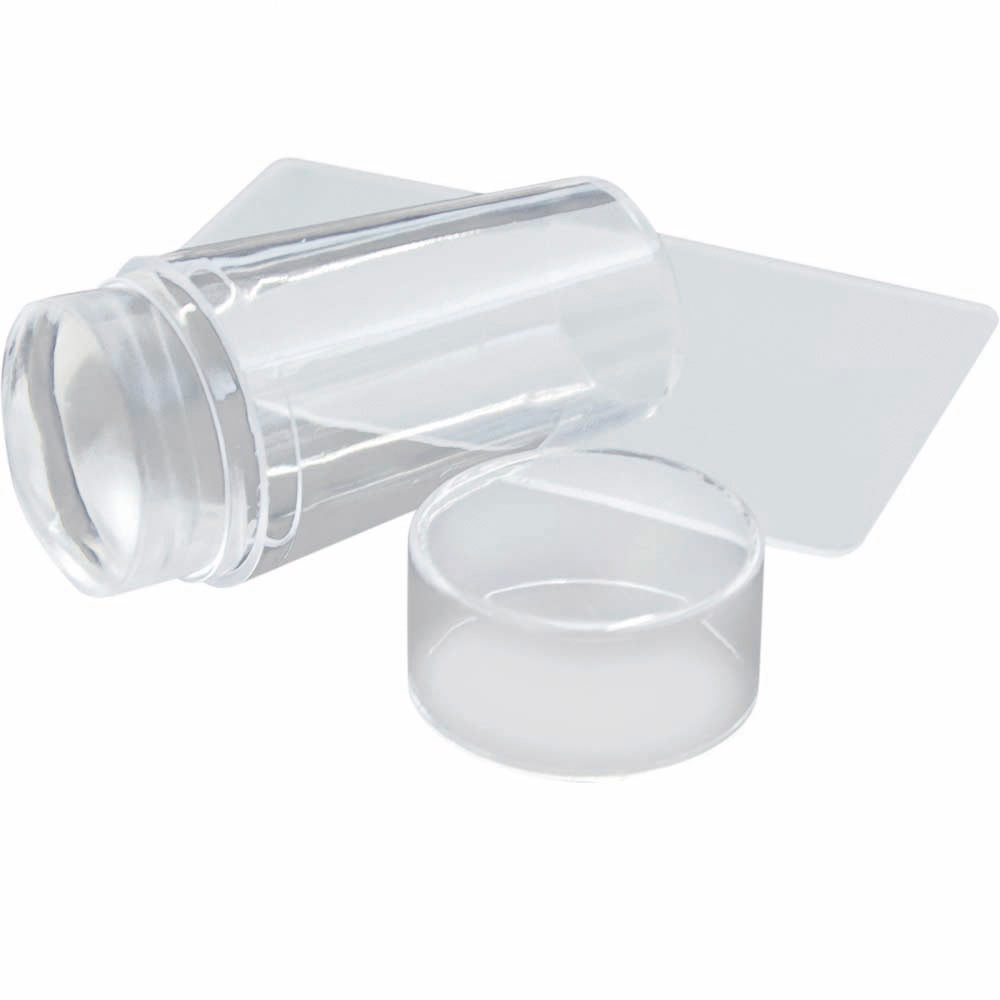 abc nailstore stamper & scraper, clear