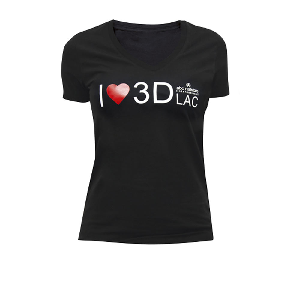 T-Shirt Damen schwarz 3DLAC, Größe XL