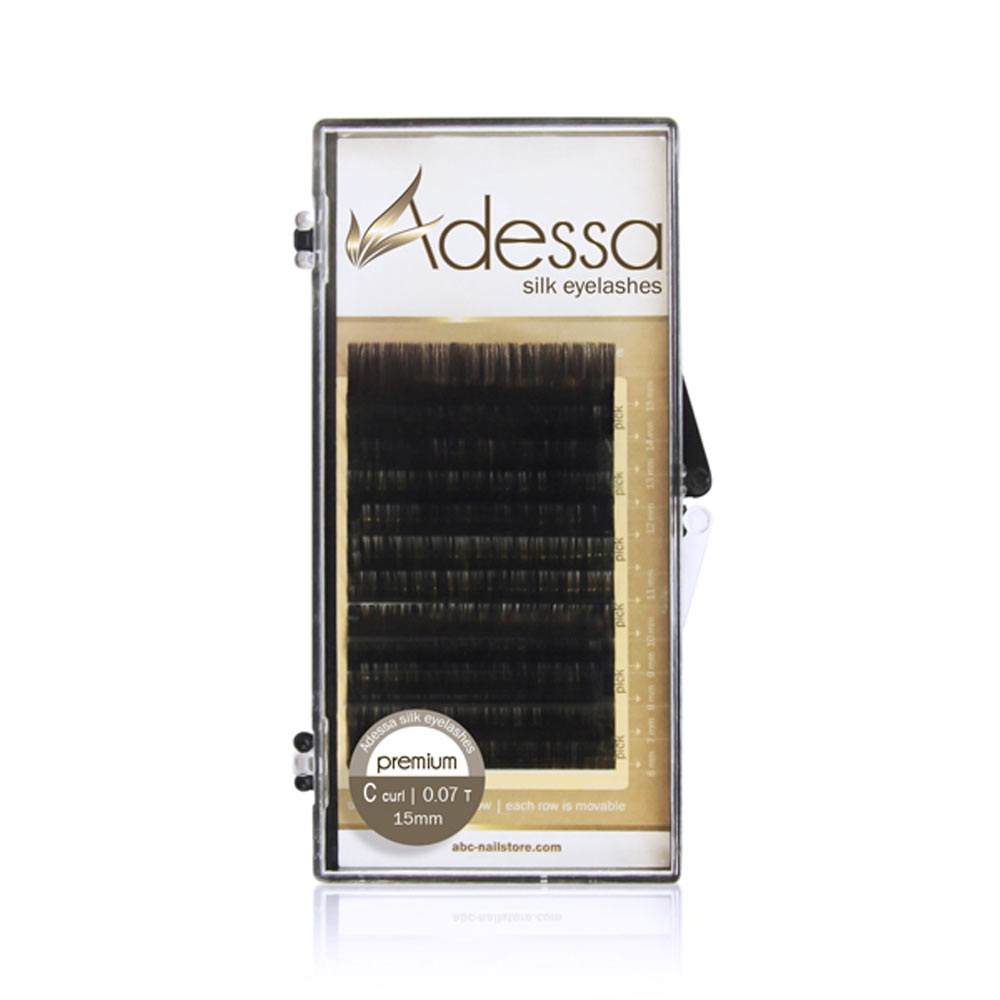 Adessa Silk Lashes Tray, C curl, 0,07 / 15mm