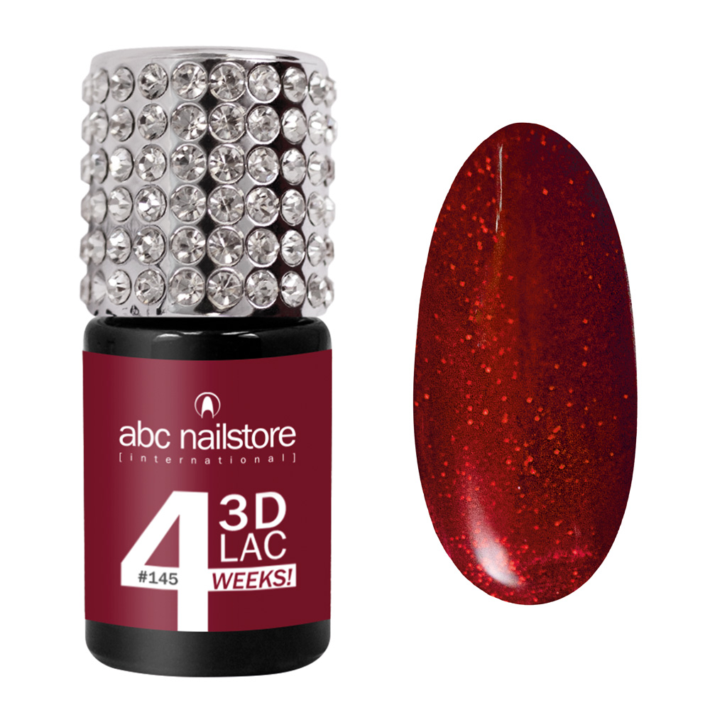 abc nailstore 3DLac 4WEEKS, bossy red  #145, 8 ml