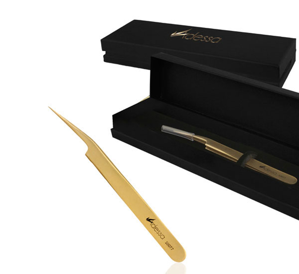 Adessa Pinzette Gold Masters Edition gebogen