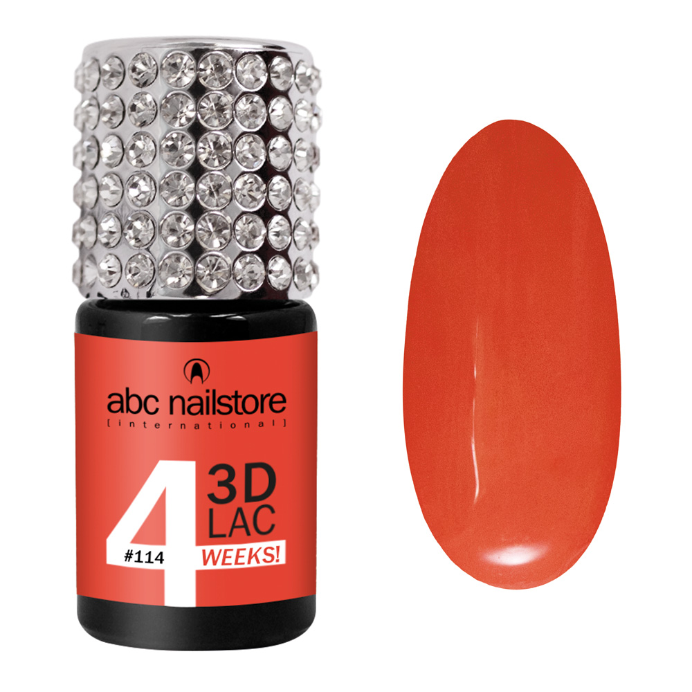 abc nailstore 3DLAC 4WEEKS, lightning red #114, 8 ml