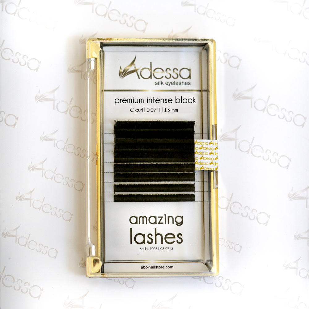 C curl, 0,07 / 13 mm Adessa amazing lashes black