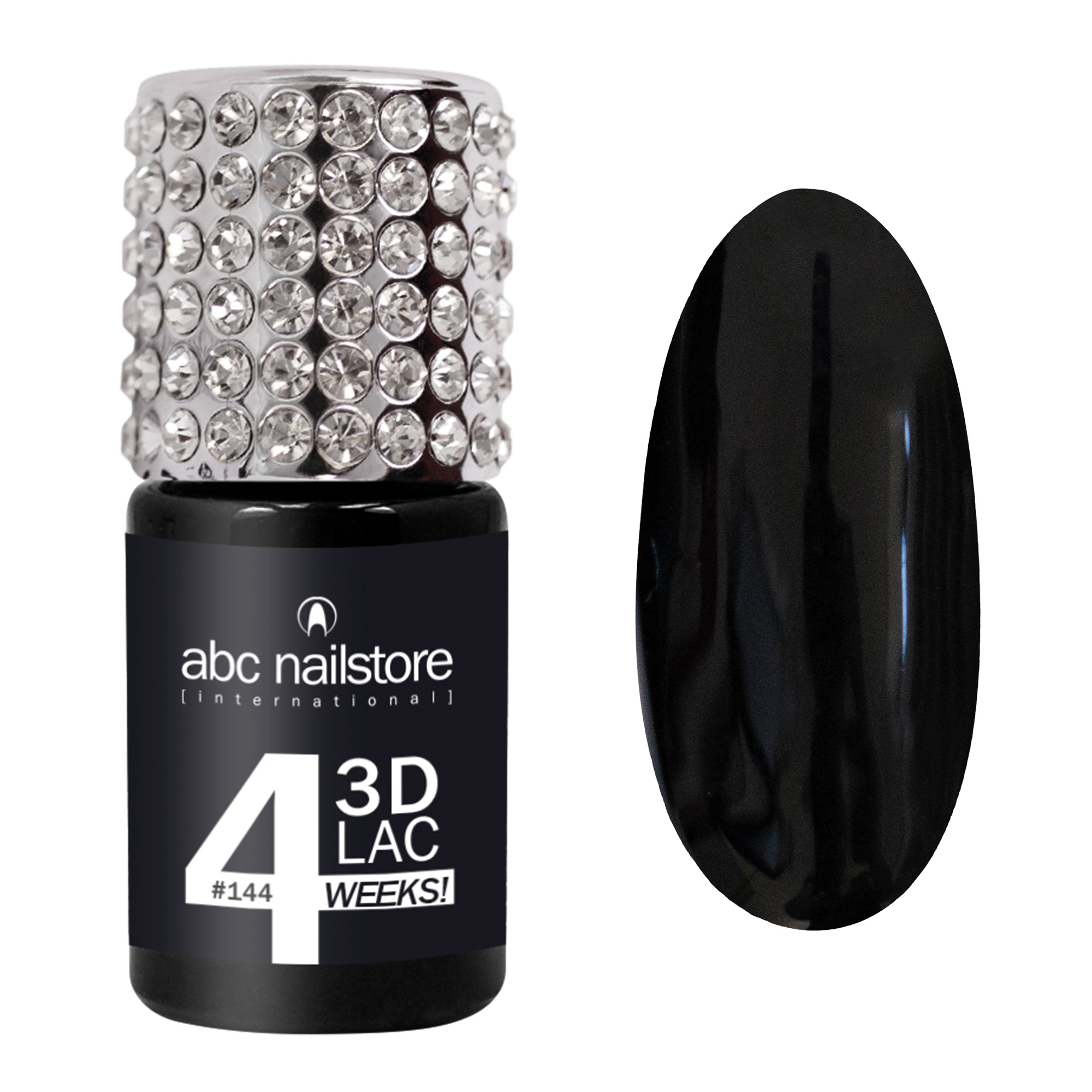 abc nailstore 3DLac 4WEEKS, black velvet  #144, 8 ml