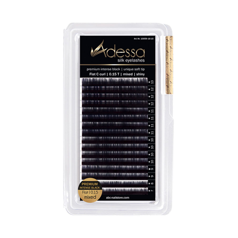 C-Curl, 0,15 / 12mm Adessa Silk Lashes premium flat